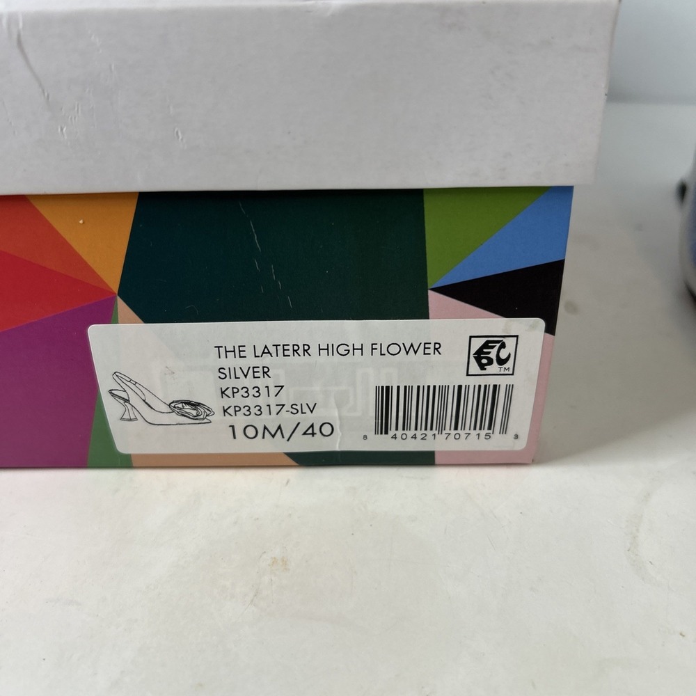 Katy Perry Laterr High Flower Silver Sz‎ 10 - Picture 10 of 10